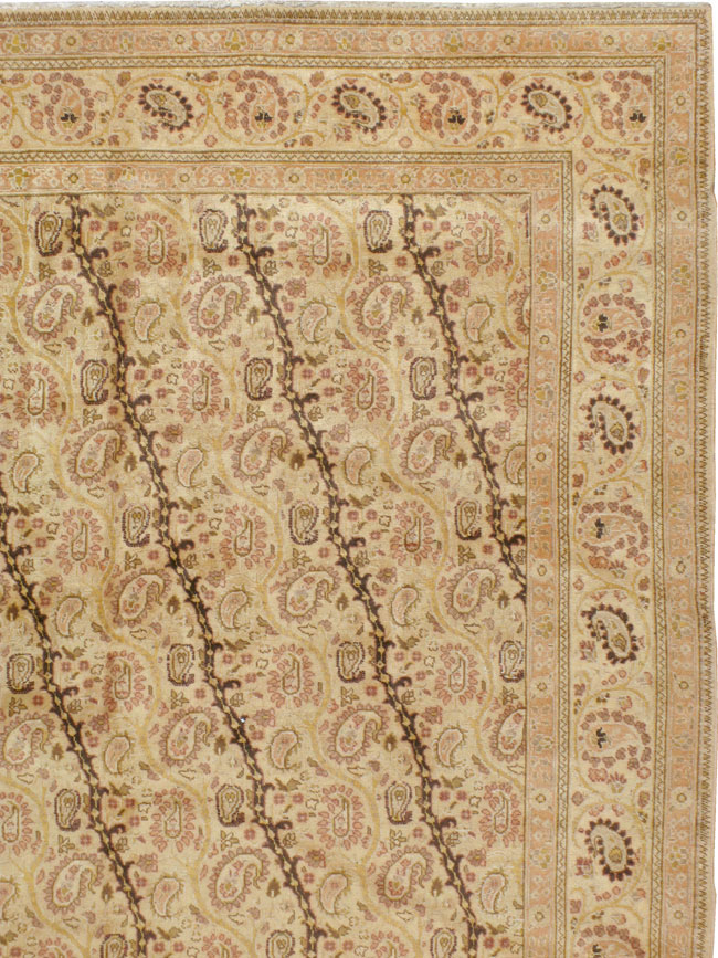 Antique Persian Tabriz Square Carpet, No.8048 - Gsblank