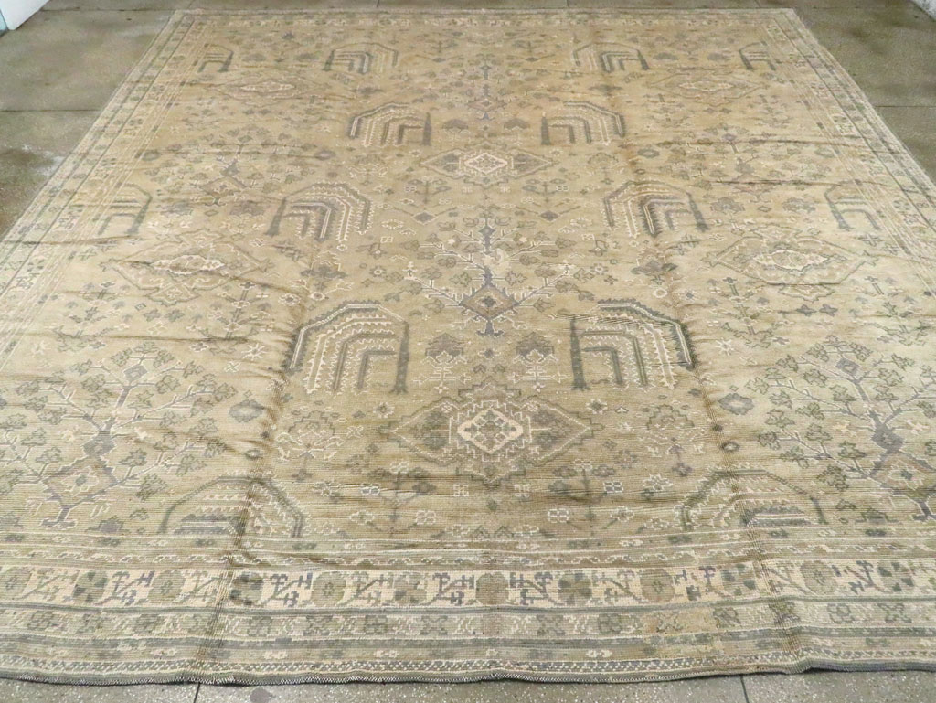 Vintage European Oushak Carpet, No.8050 - Gsblank
