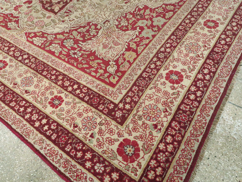 Antique Indian Lahore Carpet, No.8116 - Gsblank