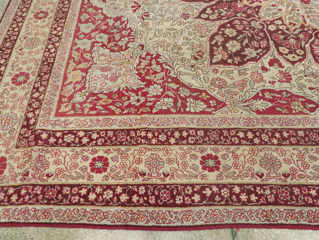 Antique Indian Lahore Carpet, No.8116 - Gsblank