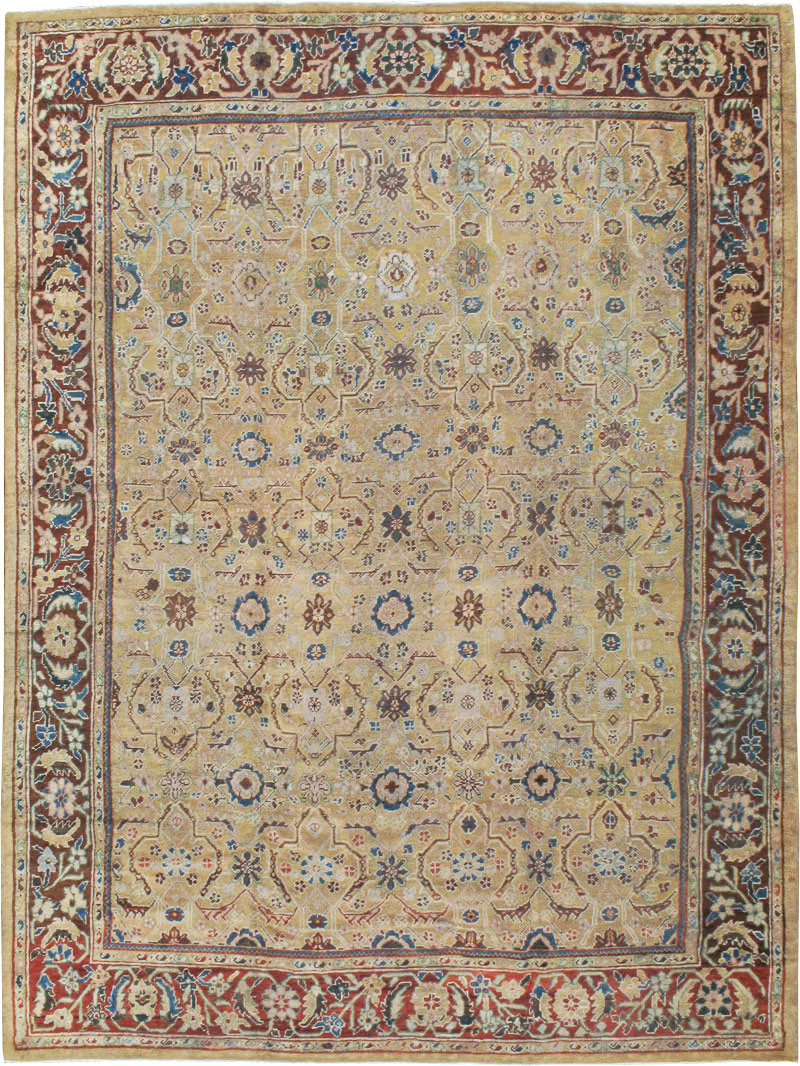 Antique Persian Mahal Carpet, No.8128 - Gsblank