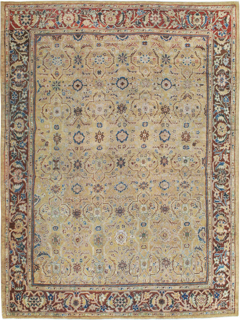 Antique Persian Mahal Carpet, No.8128 - Gsblank