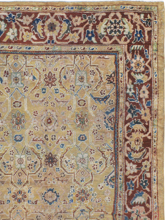 Antique Persian Mahal Carpet, No.8128 - Gsblank