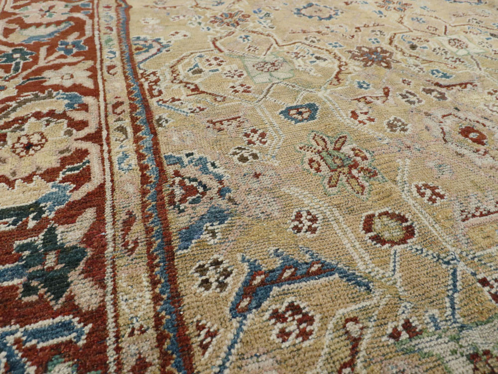 Antique Persian Mahal Carpet, No.8128 - Gsblank
