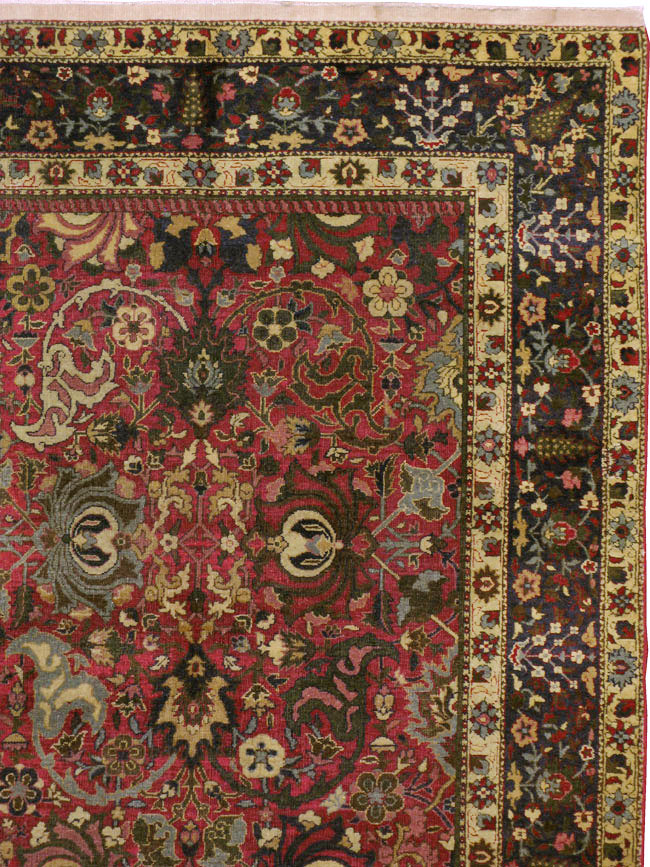 Antique Indian Lahore Carpet, No.8135 - Gsblank