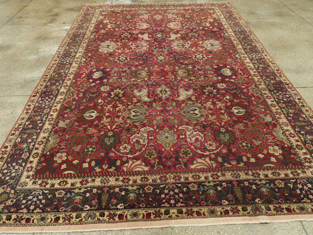 Antique Indian Lahore Carpet, No.8135 - Gsblank
