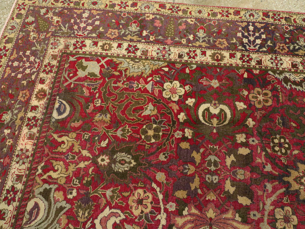 Antique Indian Lahore Carpet, No.8135 - Gsblank