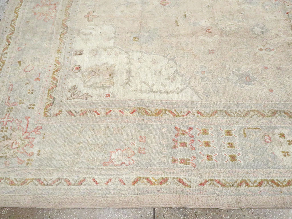 Antique Turkish Oushak Room Size Carpet, No.8192 - Gsblank