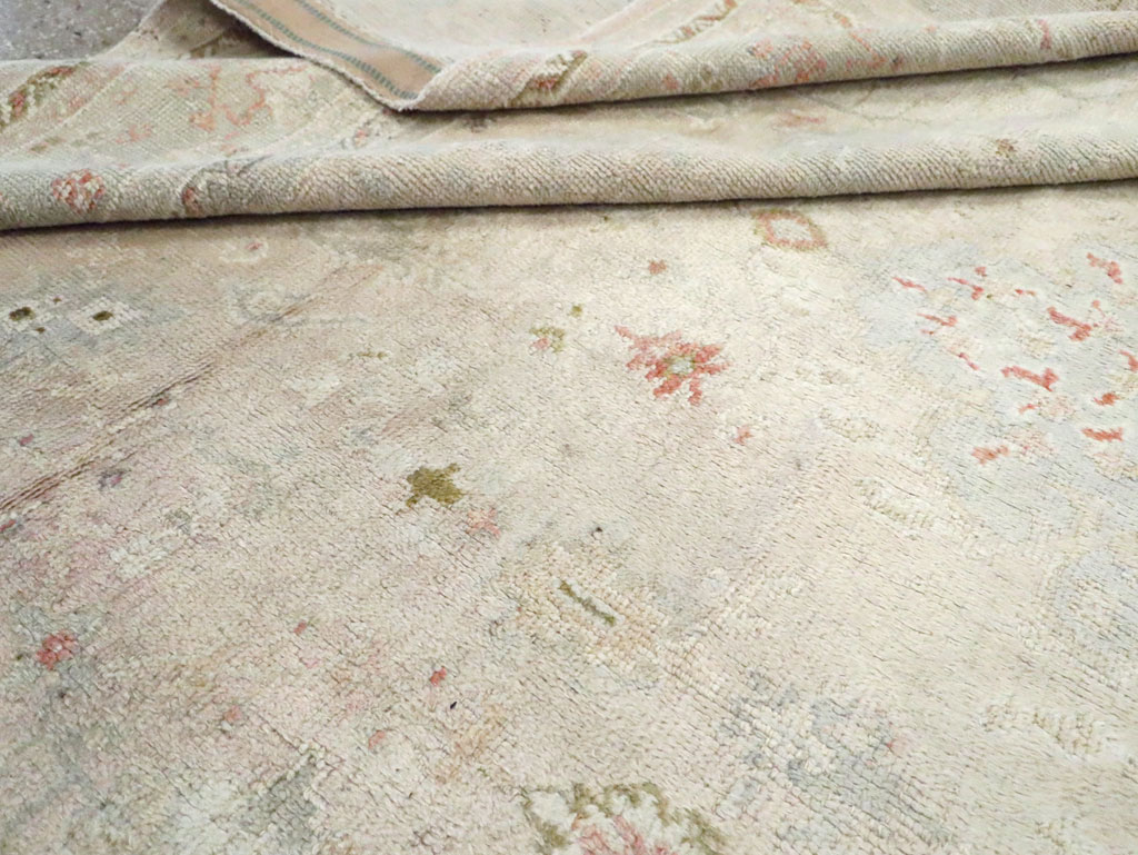 Antique Turkish Oushak Room Size Carpet, No.8192 - Gsblank