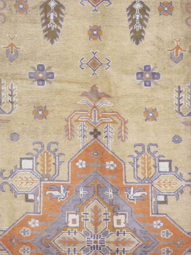 Vintage Turkish Oushak Room Size Carpet, No.8194 - Gsblank