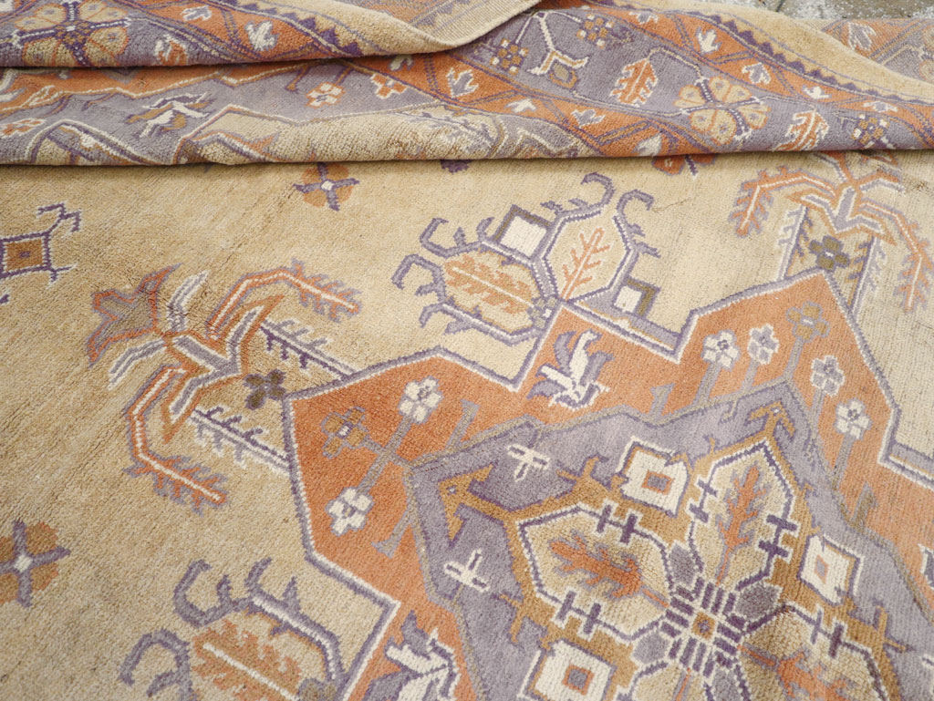 Vintage Turkish Oushak Room Size Carpet, No.8194 - Gsblank