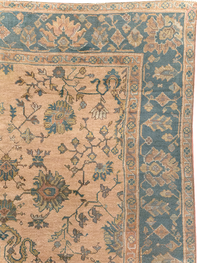 Vintage Turkish Oushak Room Size Carpet, No.8198 - Gsblank