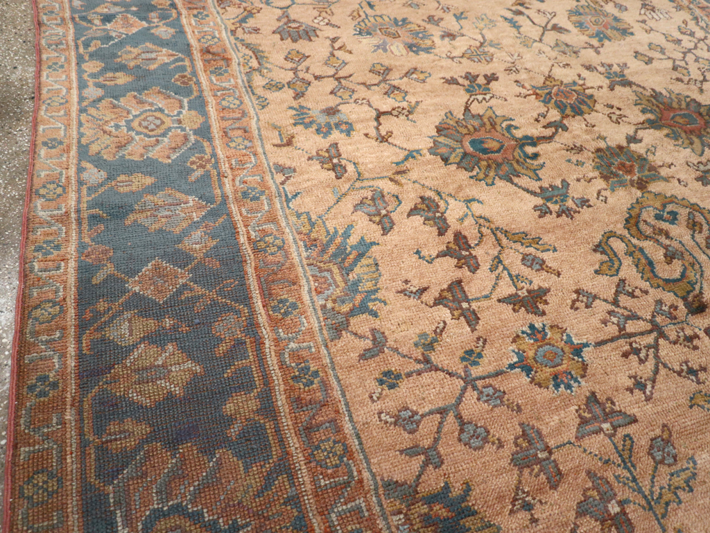 Vintage Turkish Oushak Room Size Carpet, No.8198 - Gsblank