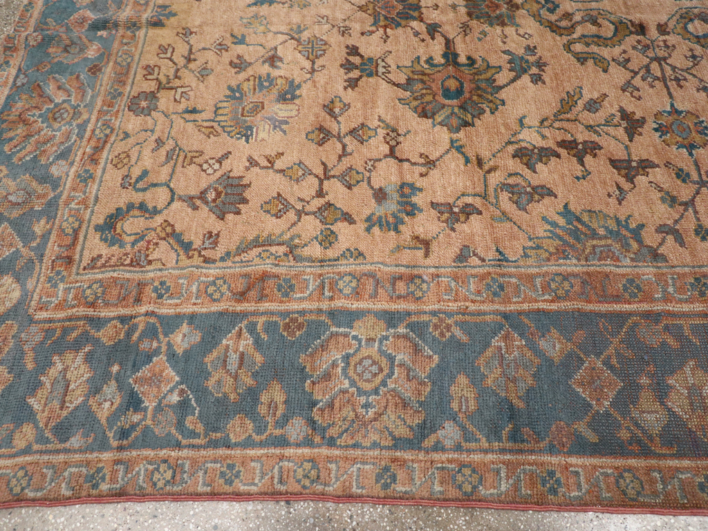 Vintage Turkish Oushak Room Size Carpet, No.8198 - Gsblank