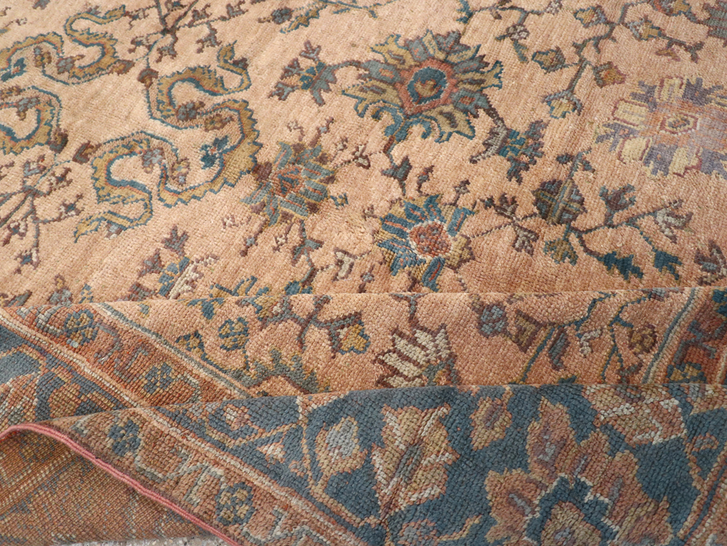 Vintage Turkish Oushak Room Size Carpet, No.8198 - Gsblank