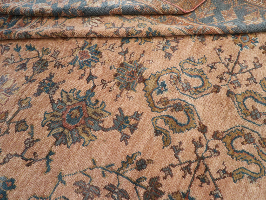 Vintage Turkish Oushak Room Size Carpet, No.8198 - Gsblank