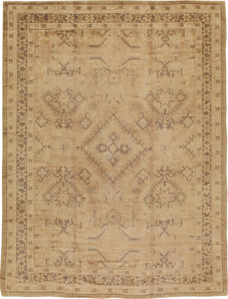 Antique Turkish Oushak Carpet, No.8218 - Gsblank