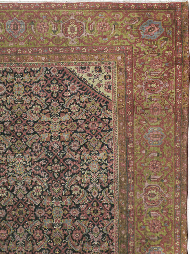 Antique Indian Fereghan Gallery Carpet, No.8248 - Gsblank