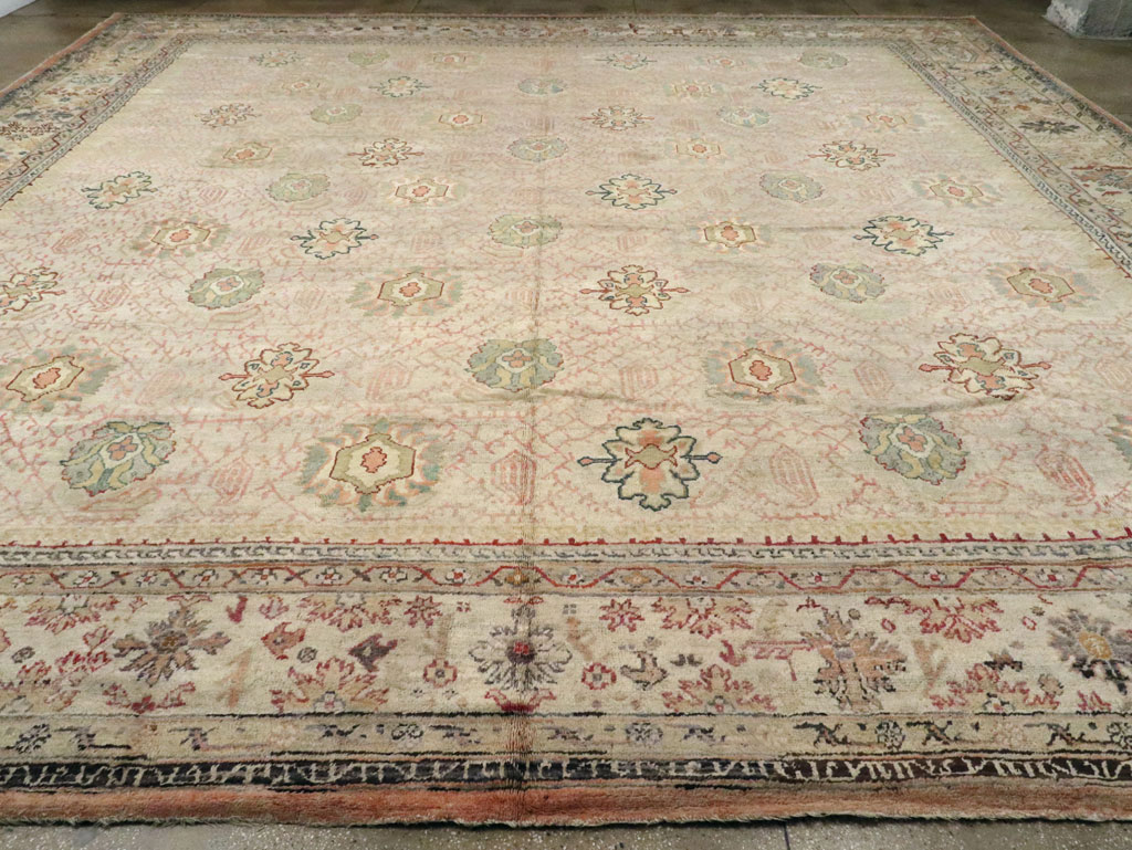 Antique Turkish Oushak Square Carpet, No.8268 - Gsblank