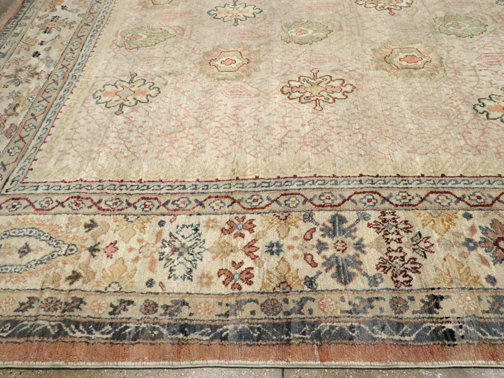 Antique Turkish Oushak Square Carpet, No.8268 - Gsblank