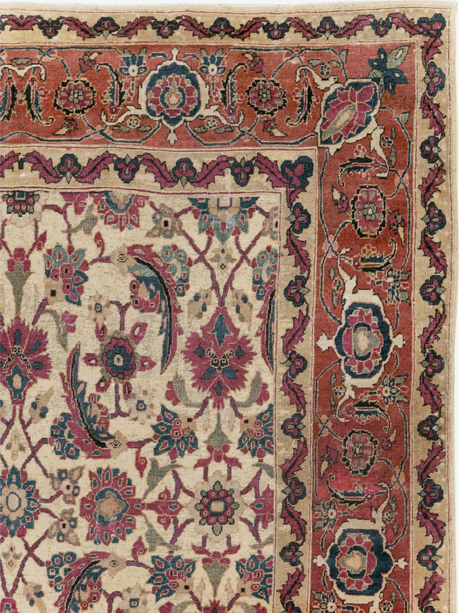 Antique Persian Tabriz Gallery Carpet, No.8295 - Gsblank
