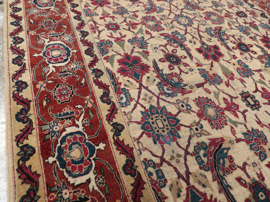 Antique Persian Tabriz Gallery Carpet, No.8295 - Gsblank