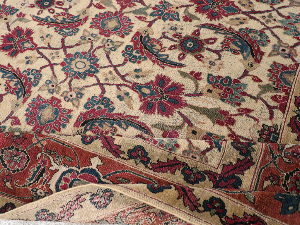 Antique Persian Tabriz Gallery Carpet, No.8295 - Gsblank
