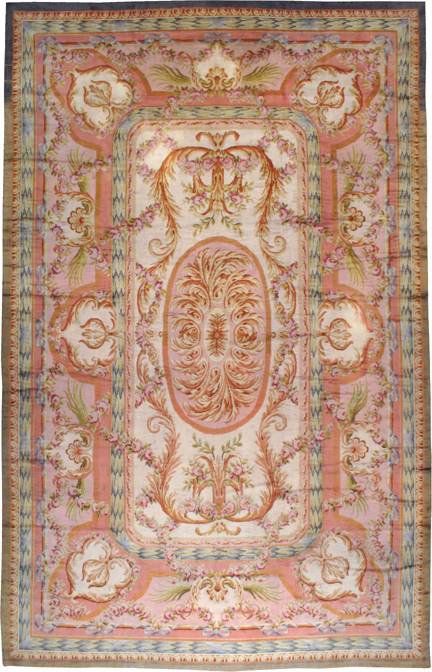 Antique French Savonnerie Carpet, No.8308 - Gsblank