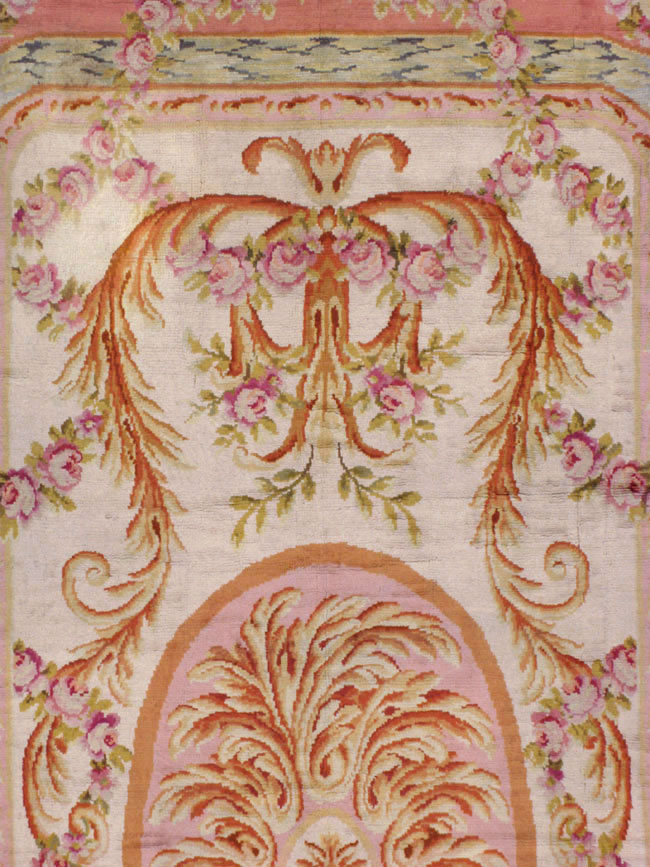 Antique French Savonnerie Carpet, No.8308 - Gsblank