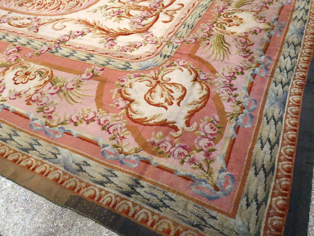 Antique French Savonnerie Carpet, No.8308 - Gsblank