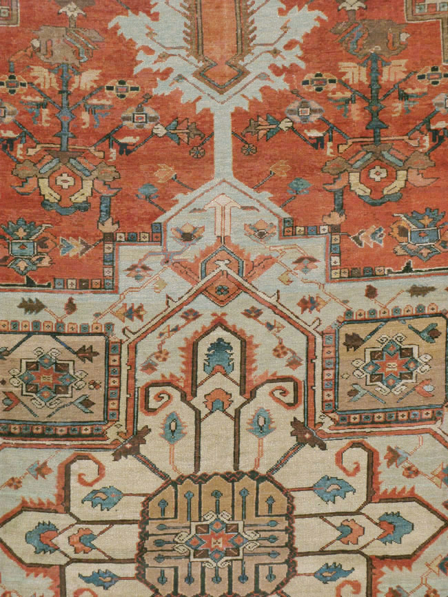 Antique Persian Serapi Carpet, No.8319 - Gsblank