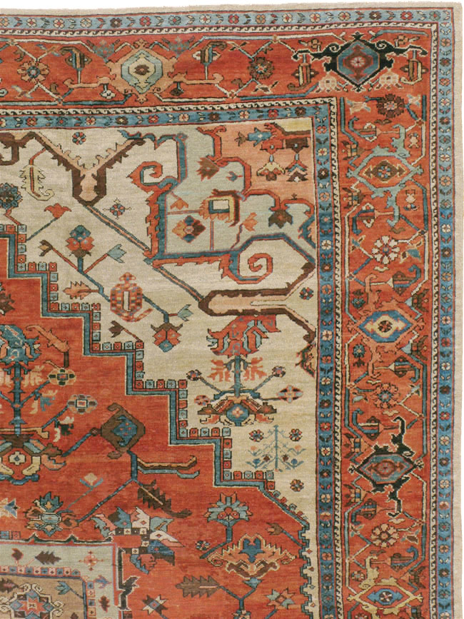 Antique Persian Serapi Carpet, No.8319 - Gsblank