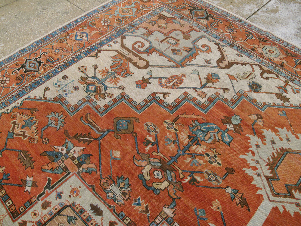 Antique Persian Serapi Carpet, No.8319 - Gsblank