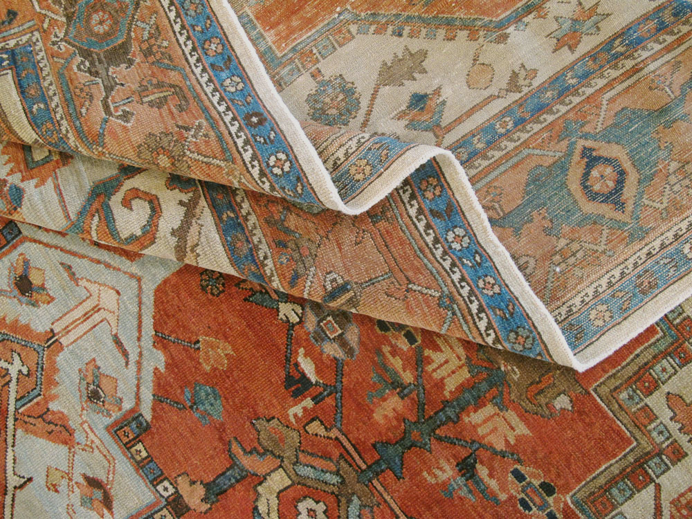 Antique Persian Serapi Carpet, No.8319 - Gsblank