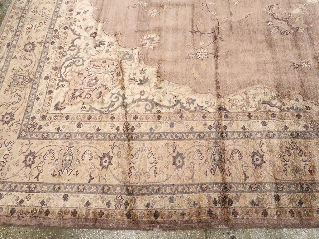 Antique Turkish Oushak Carpet, No.8325 - Gsblank