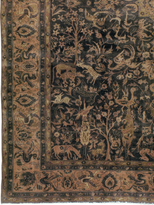 Antique Indian Lahore Carpet, No.8332 - Gsblank