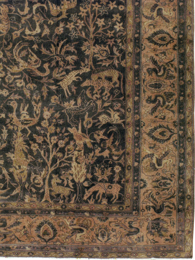Antique Indian Lahore Carpet, No.8332 - Gsblank