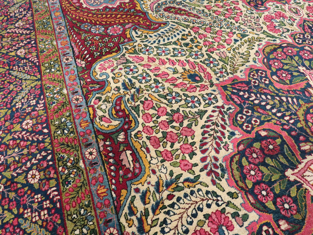 Vintage Persian Yazd Carpet, No.8344 - Gsblank