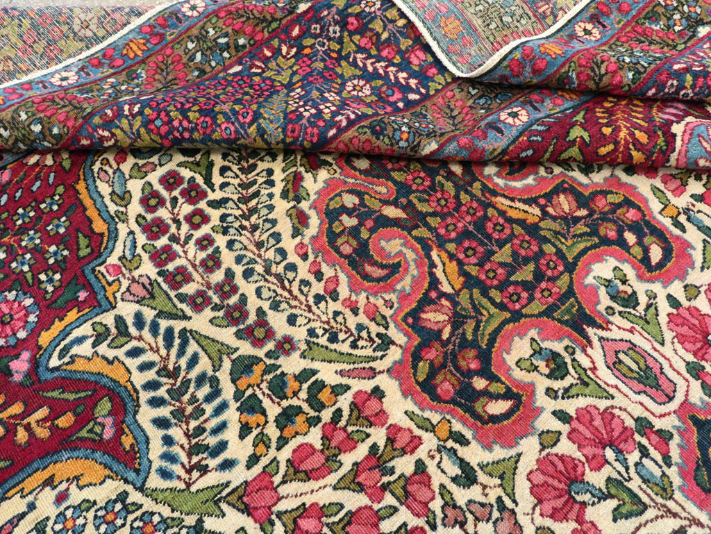 Vintage Persian Yazd Carpet, No.8344 - Gsblank