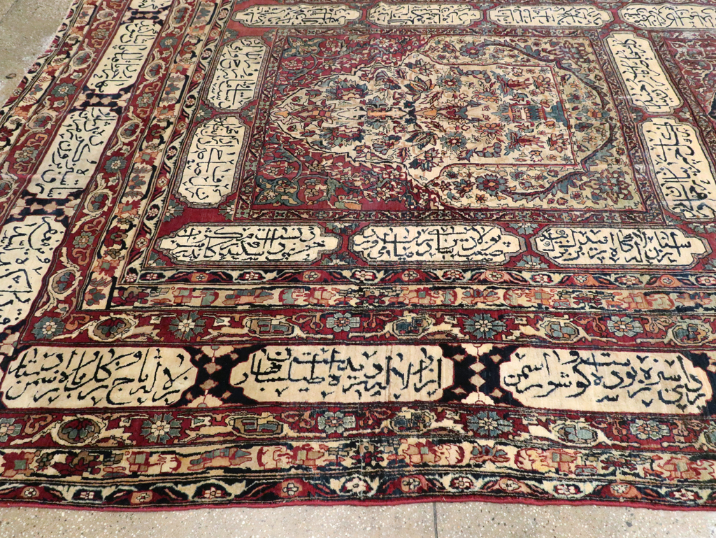 Antique Persian Lavar Kerman Carpet, No.8346 - Gsblank