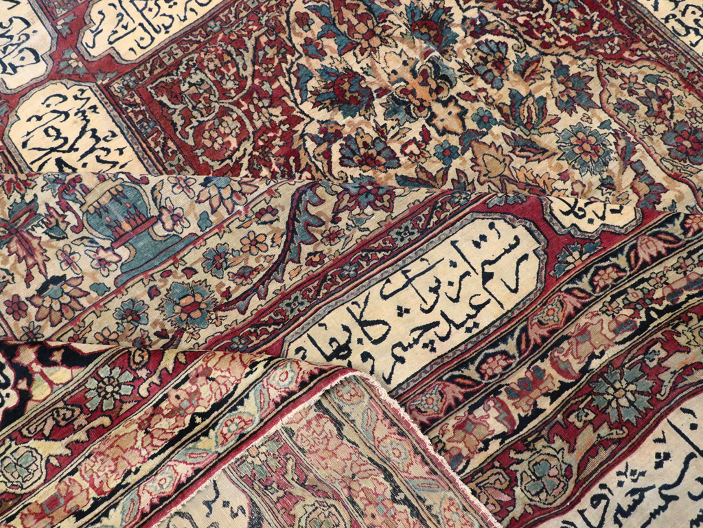 Antique Persian Lavar Kerman Carpet, No.8346 - Gsblank