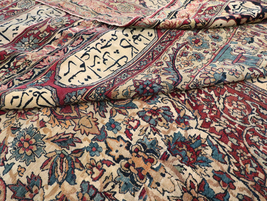 Antique Persian Lavar Kerman Carpet, No.8346 - Gsblank