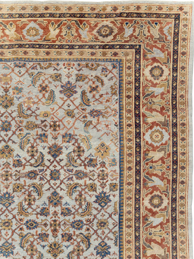 Antique Persian Mahal Room Size Carpet, No.8347 - Gsblank