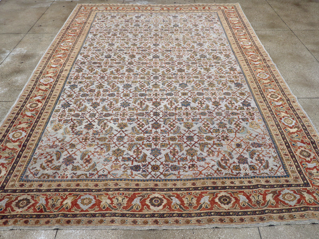 Antique Persian Mahal Room Size Carpet, No.8347 - Gsblank