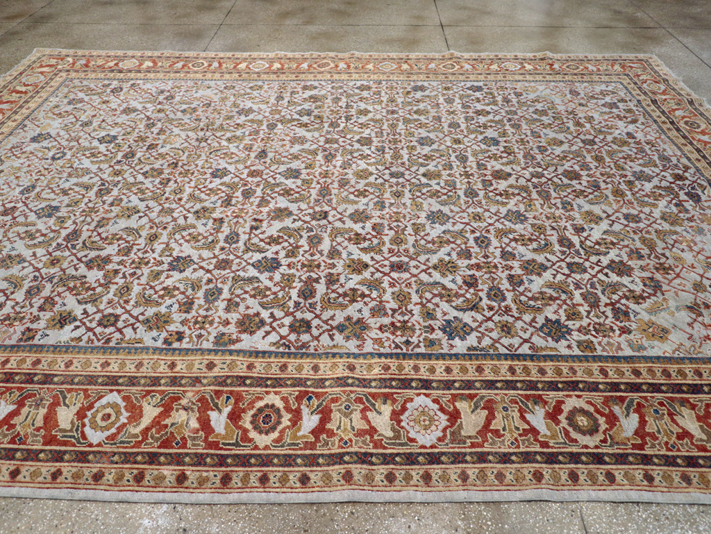 Antique Persian Mahal Room Size Carpet, No.8347 - Gsblank