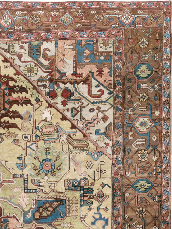 Antique Persian Serapi Carpet, No.8356 - Gsblank