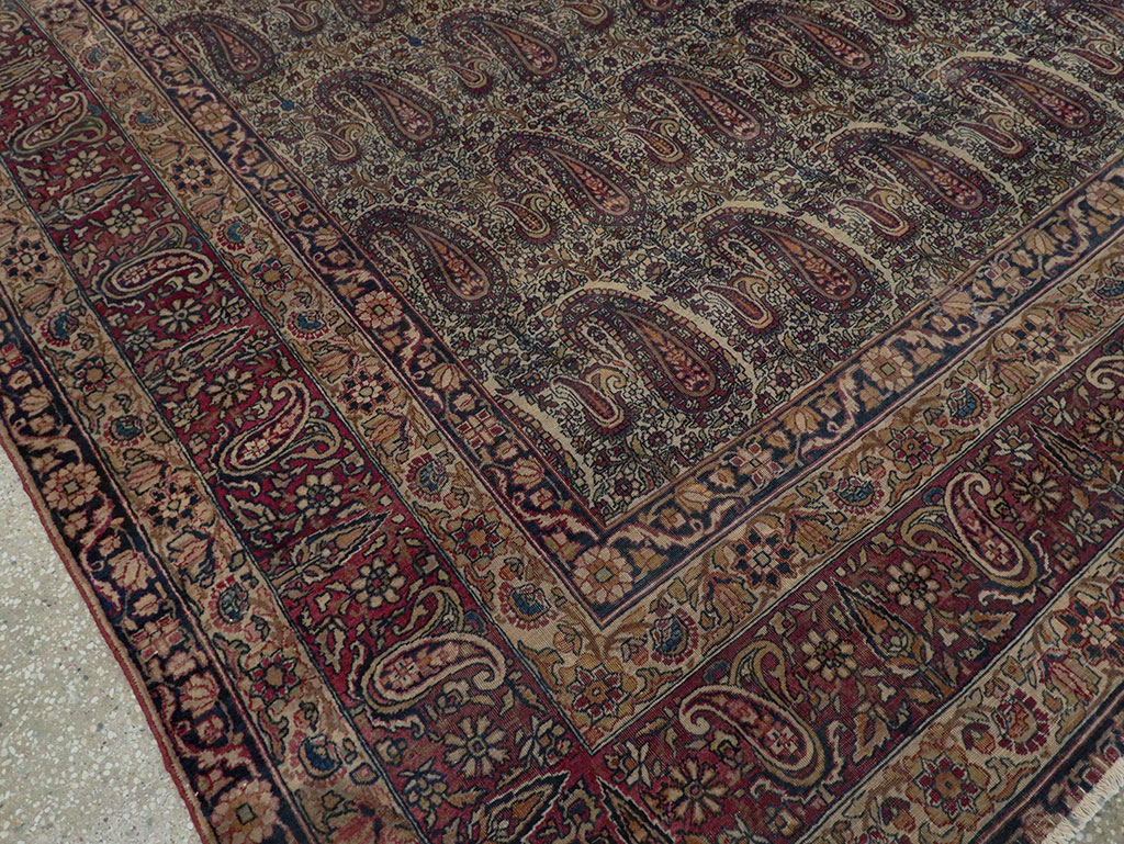 Antique Persian Lavar Kerman Carpet, No.8357 - Gsblank
