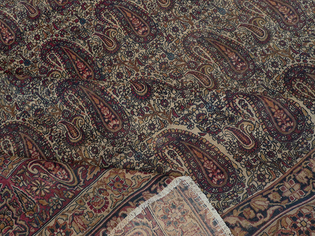 Antique Persian Lavar Kerman Carpet, No.8357 - Gsblank