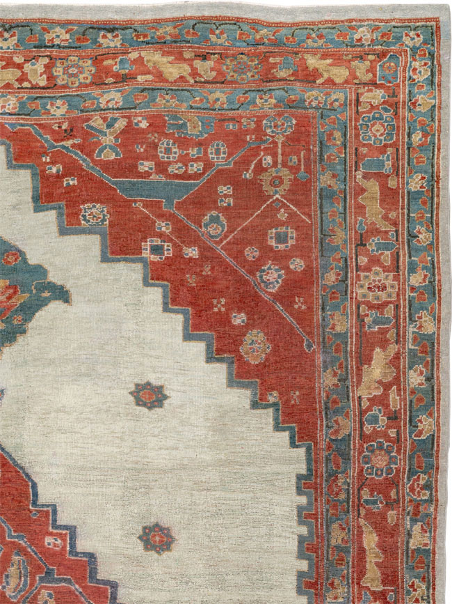Antique Persian Bakshaish Room Size Carpet, No.8384 - Gsblank
