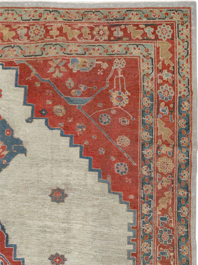 Antique Persian Bakshaish Room Size Carpet, No.8384 - Gsblank
